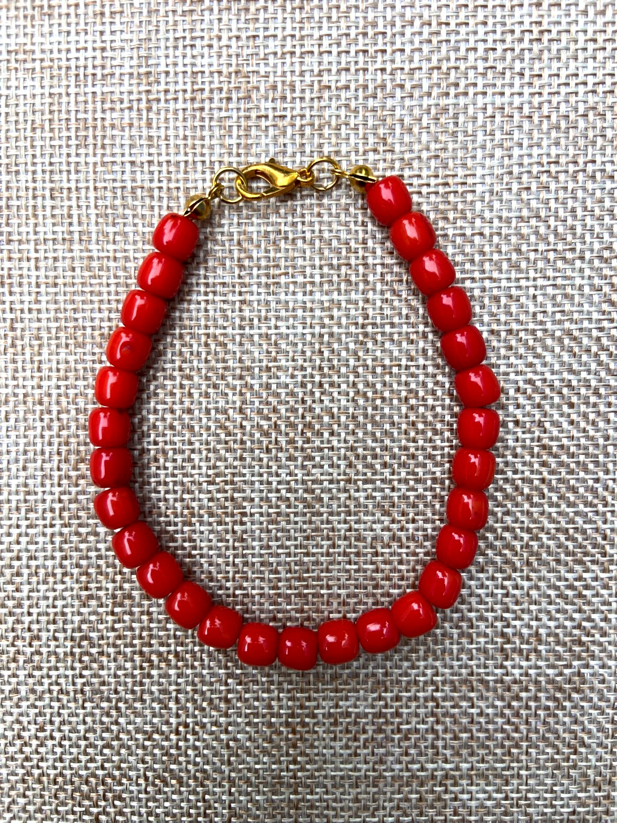 Natural Red Coral bracelet – 6mm in 7 inches and 11.3gm