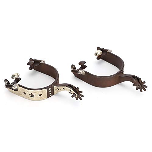 Horse Spurs for Cowboy Boots Rotating Stainless Steel Equestrian Spurs Western