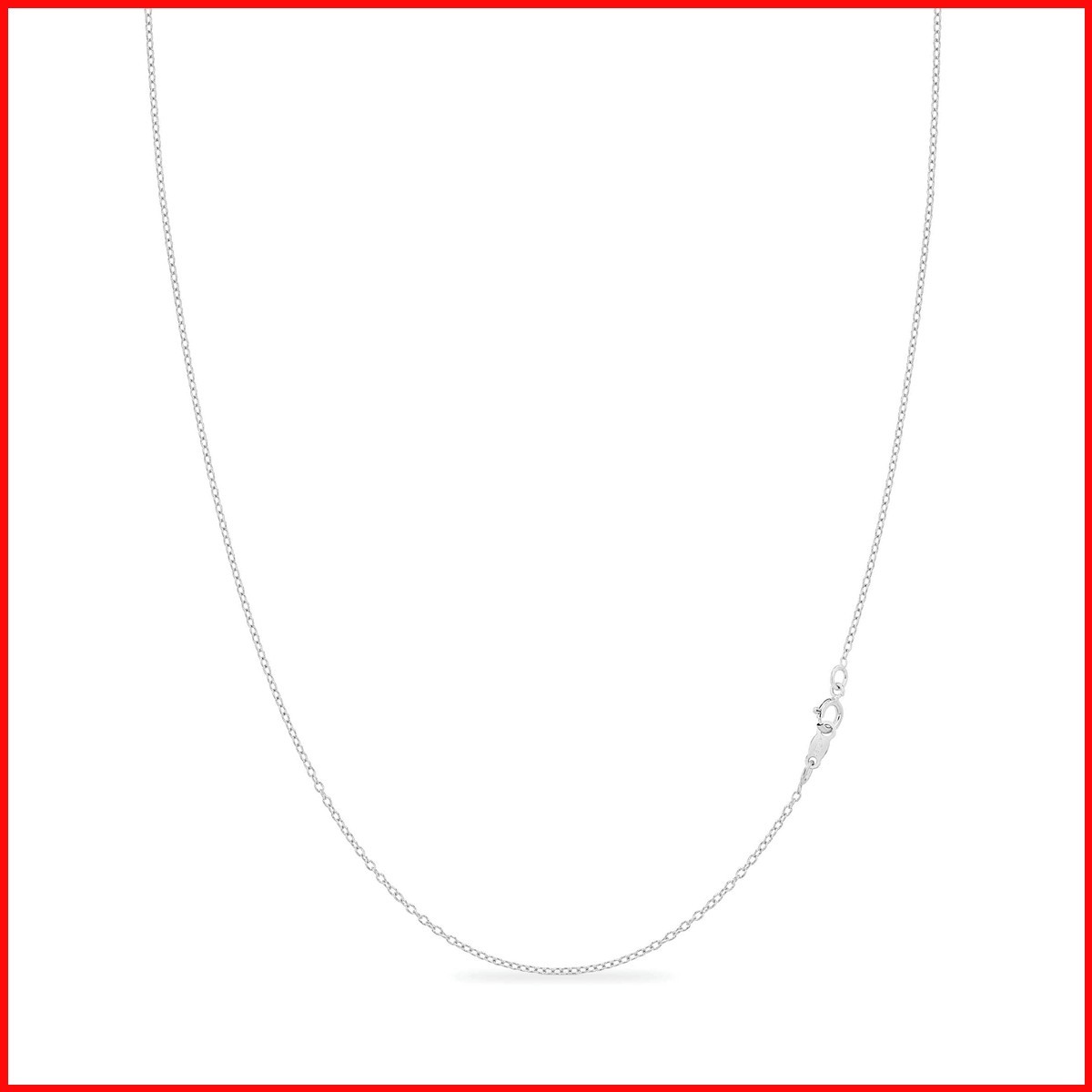KEZEF 925 Sterling Silver Chain Necklace 17 Inch CHCB025-17
