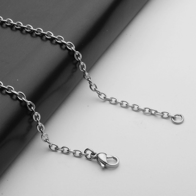 5pcs 1.6/2/2.4/3mm Stainless Steel “O” Rolo Link Chain Women Men Necklace Chains
