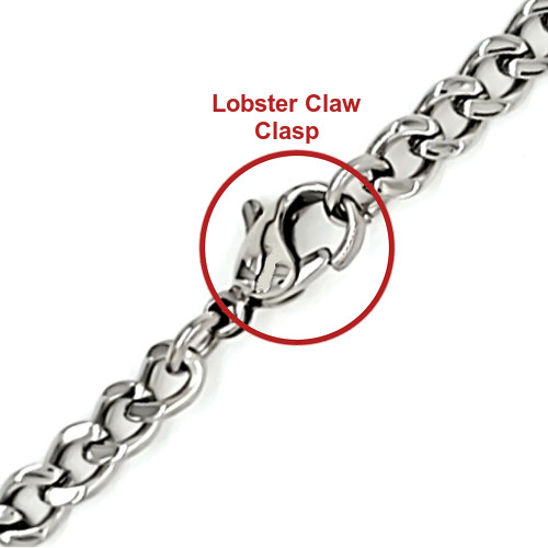 WHOLESALE (5) Blue Trump 2024 Necklaces on 20″ Stainless-Steel Curb Chains