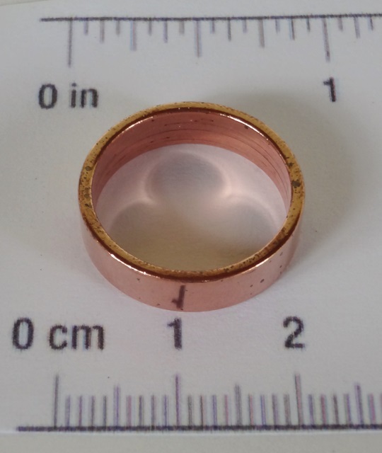 SOLID COPPER FINGER RINGS SMOOTH BAND Sizes 6 7 8 9 10 11 Made in USA 100%