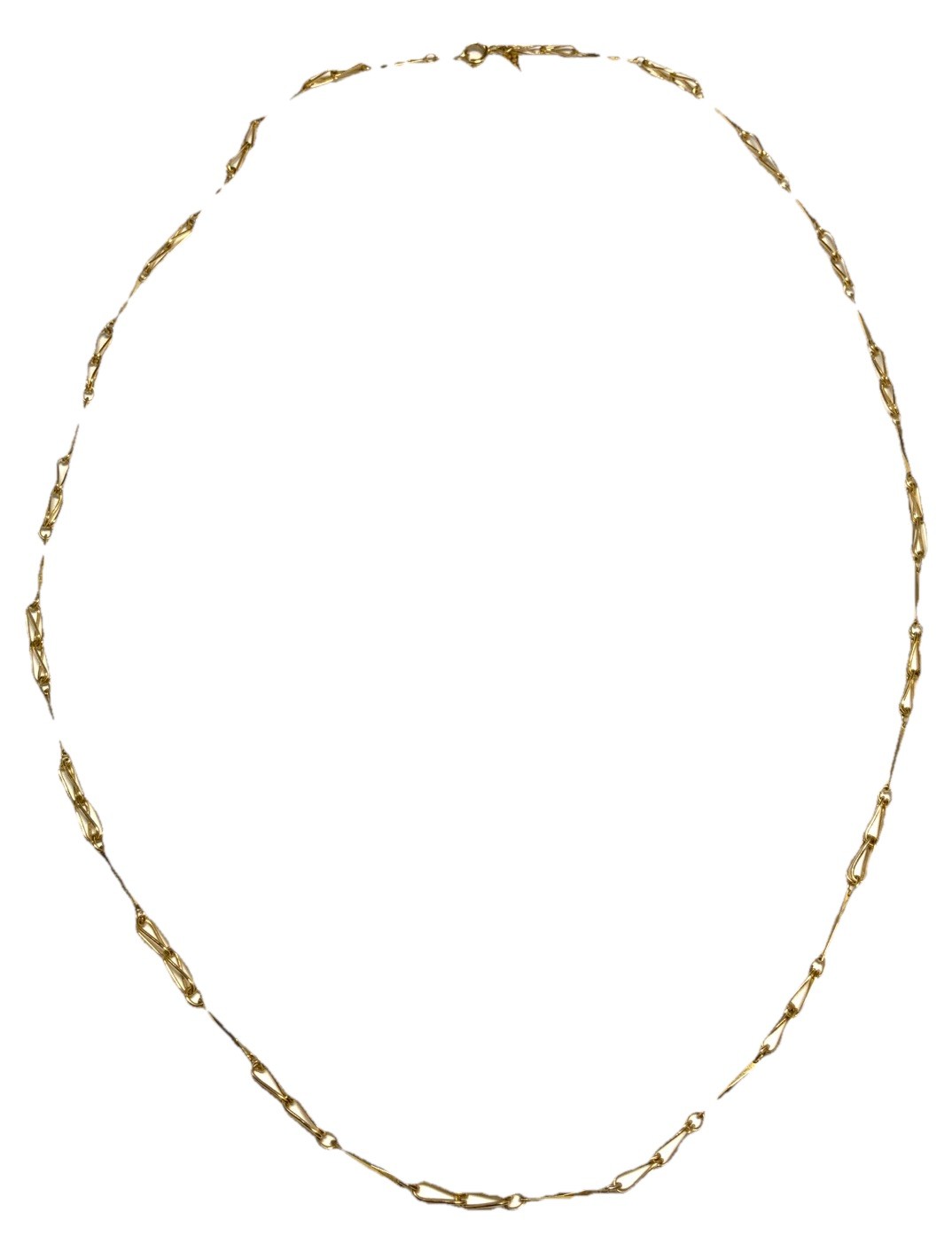 Crown Trifari Gold Tone Chain Necklace 23.5-inches LS103