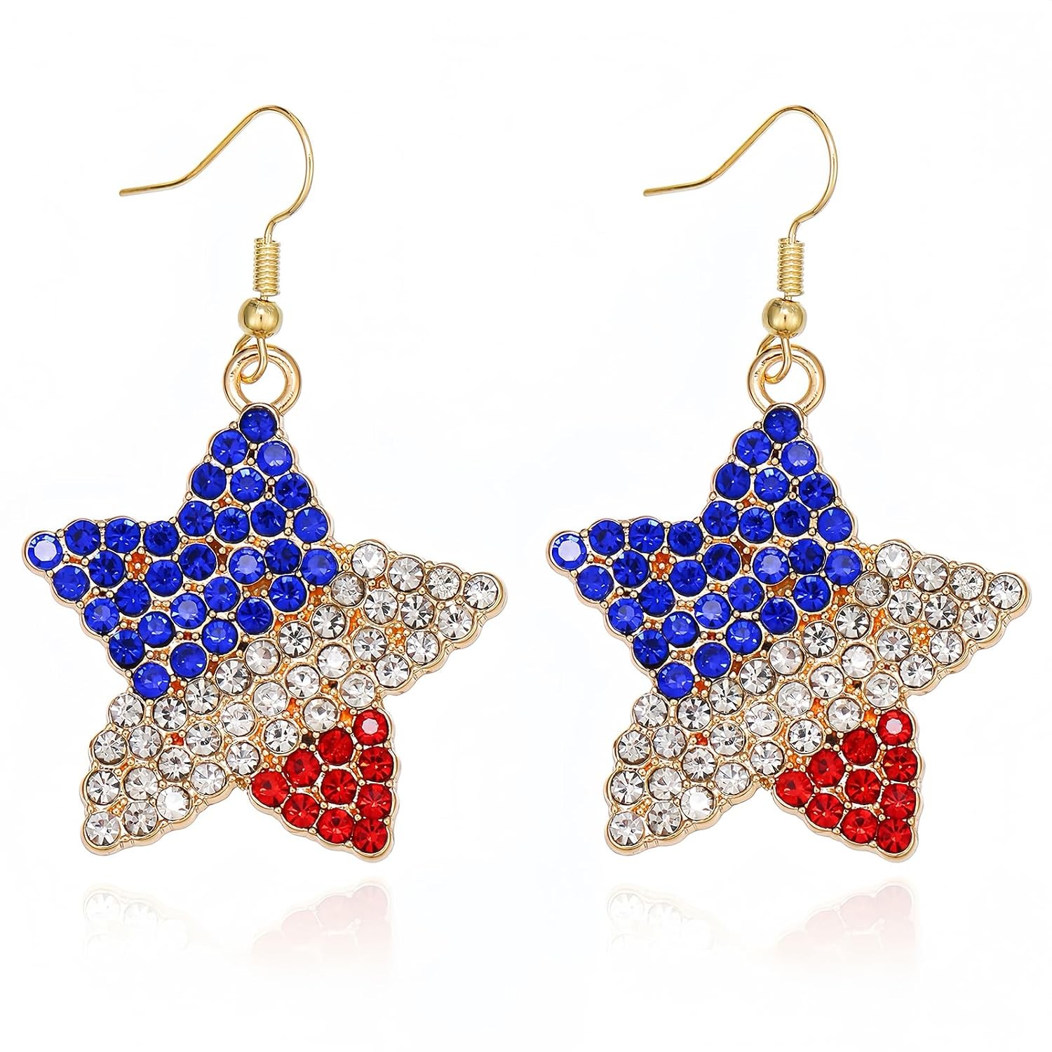 American Flag Earrings 4th of July USA Independence Day Jewelry for Women