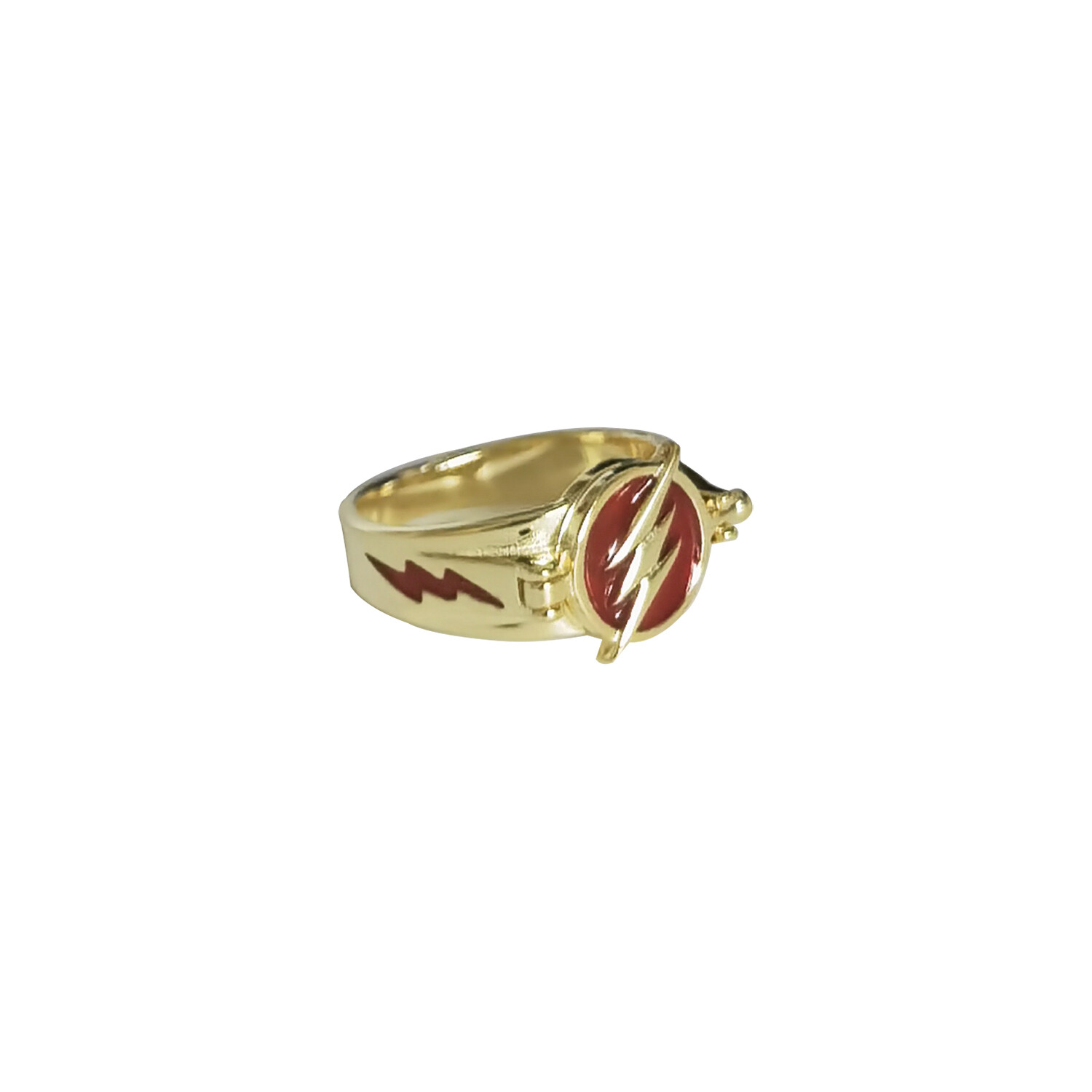 The Flash Allen Cosplay Ring 925 Sterling Silver Finger Open Flash Mens Boy Gift