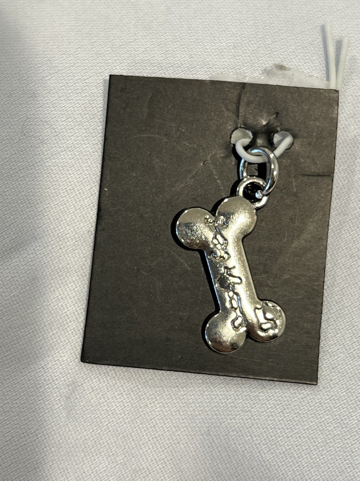 Doggie Bone 3/4” Charm Pendant With Loop
