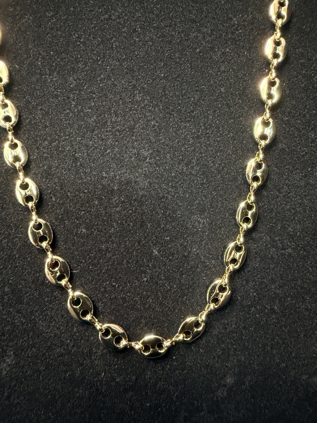 Puffed Mariner 20in 5.5MM Necklace Brand New Gold Finish. Elegant