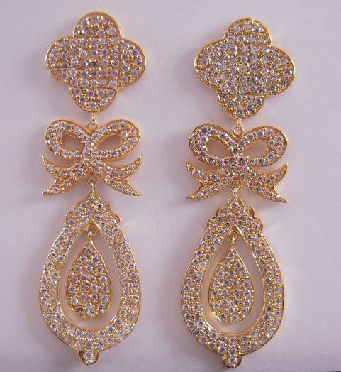 Jessica Kagan Cushman Brass Bow Earrings