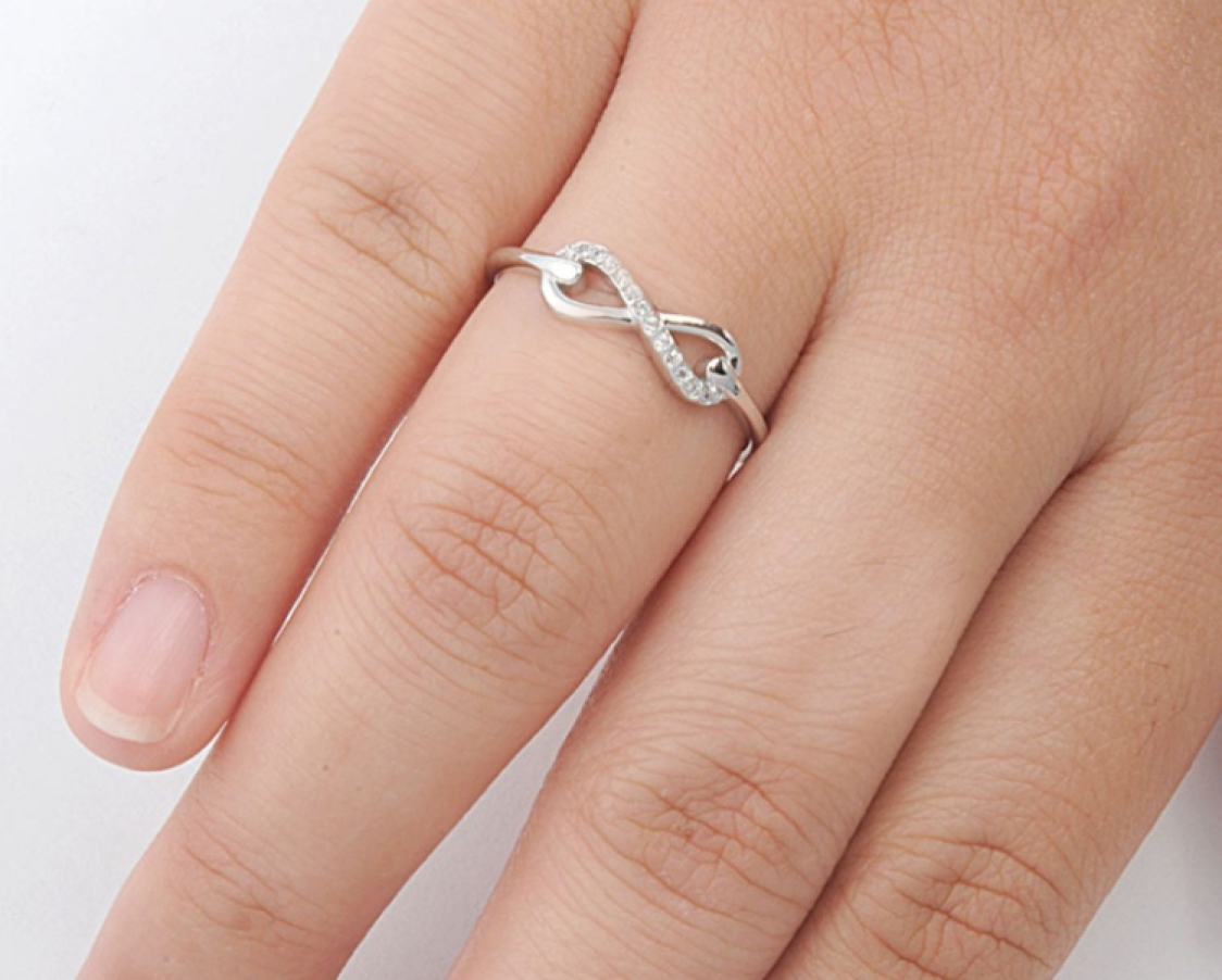 USA Seller Infinity Ring Sterling Silver 925 Best Price Jewelry Selectable