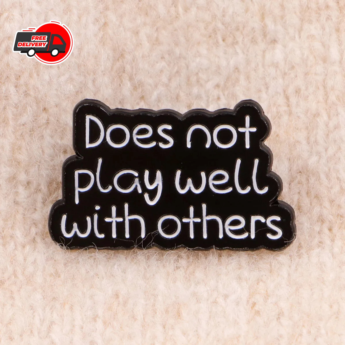 Funny Quote Enamel Pin Metal Brooch Badge Backpack Accessory Gift Jewelry