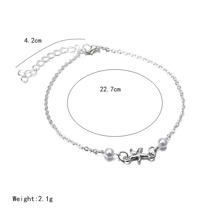Foot Chain Tibetan Silver Plated Hollow Plum Flowers Heart-Shaped Anklet Women