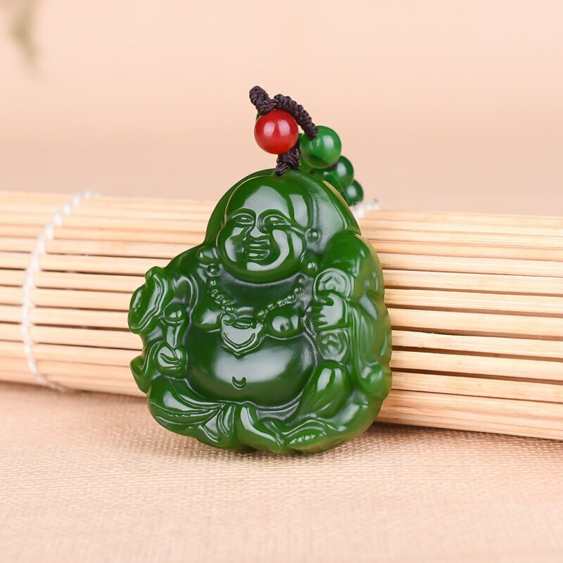 Jade Maitreya Pendant Necklace Charms Charm Jewelry Buddha Natural