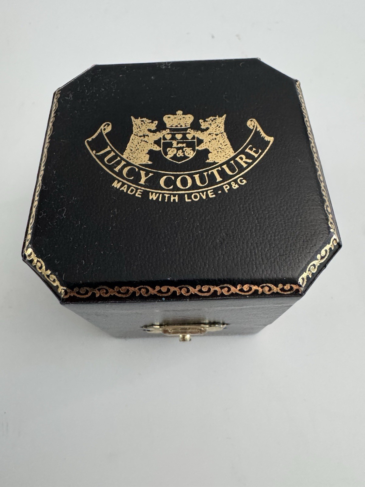 Juicy Couture Vintage Green And Gold Dog Carrier Charm