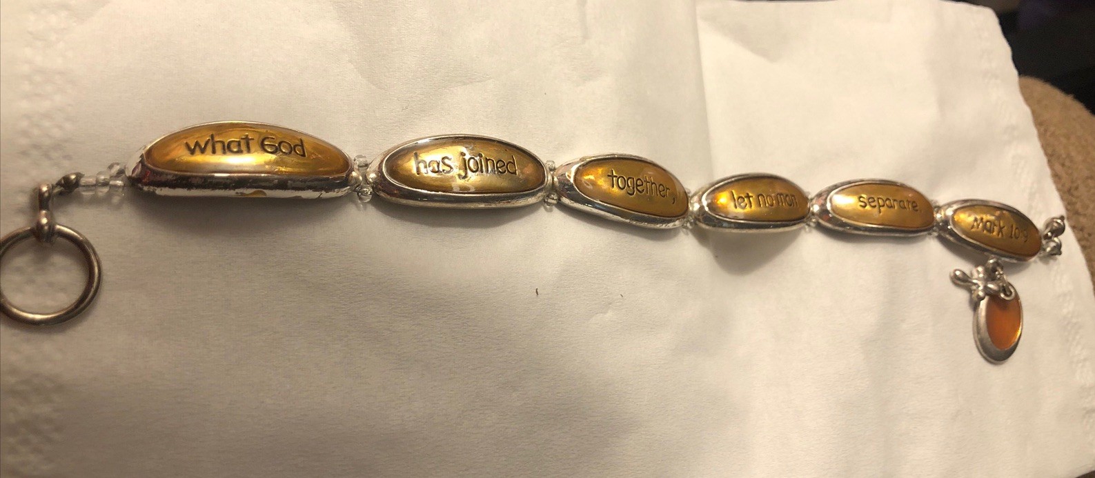 What God has joined Together Let No man Separate – Mark 10:9 Bracelet