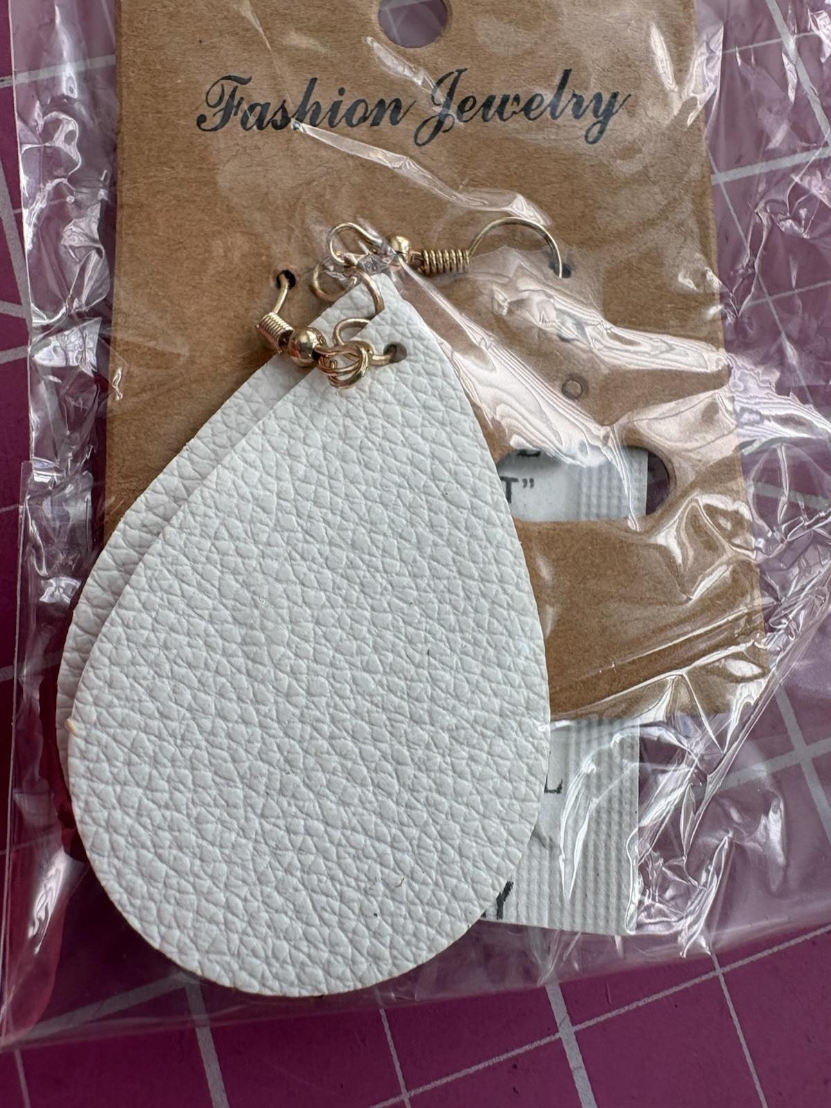 PU Leather Teardrop Earrings – Beautiful Colors – Great Gift Idea
