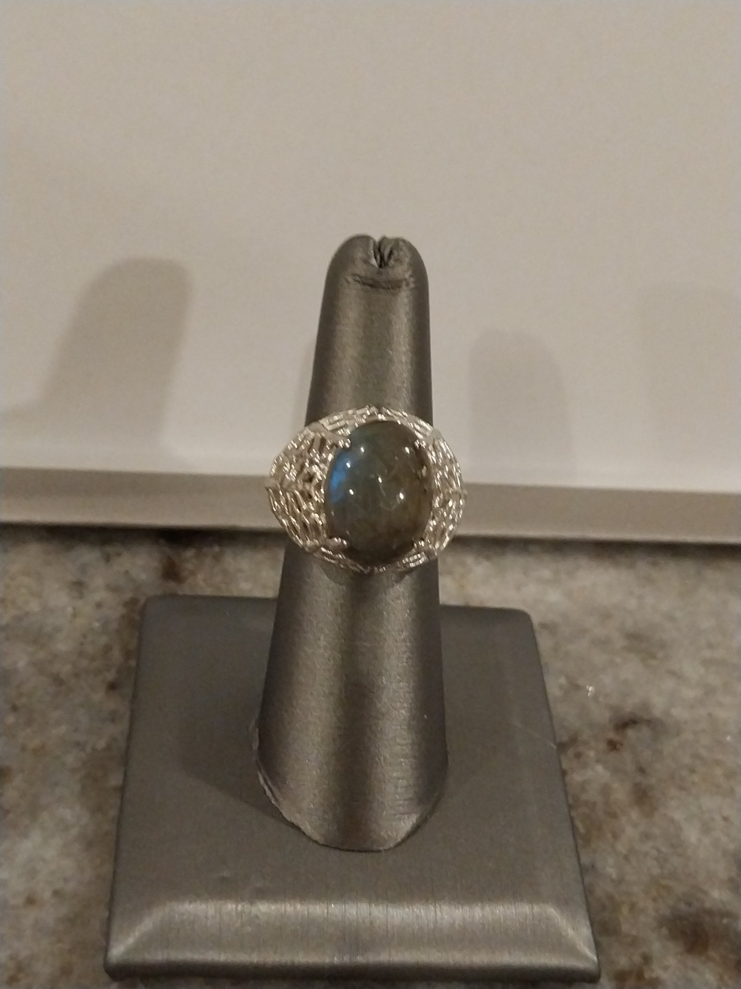 Karis Malagasy Labradorite Butterfly Ring in Platinum Bond (Size 6.0) 10.50 ctw