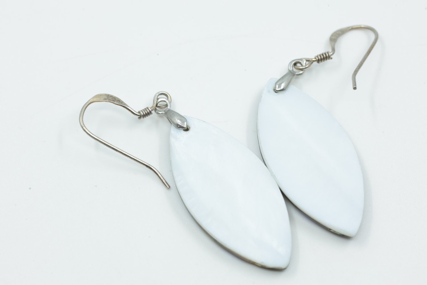 Earrings Medium Multicolor Shell Vintage Abalone Dangle Drop