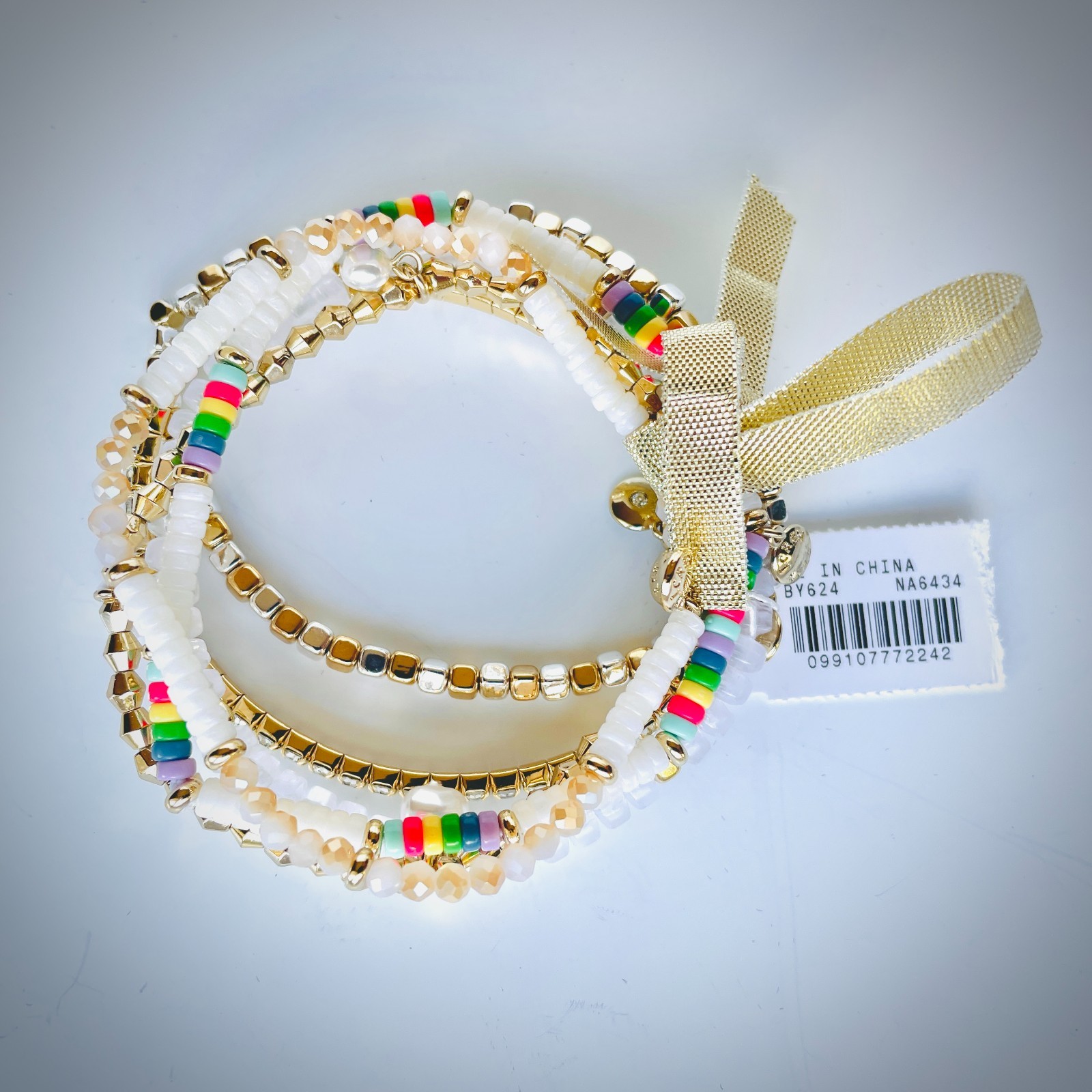 J.Crew Multi-Color Stretch Bracelets, Set of Six, 7 inch – NWT!