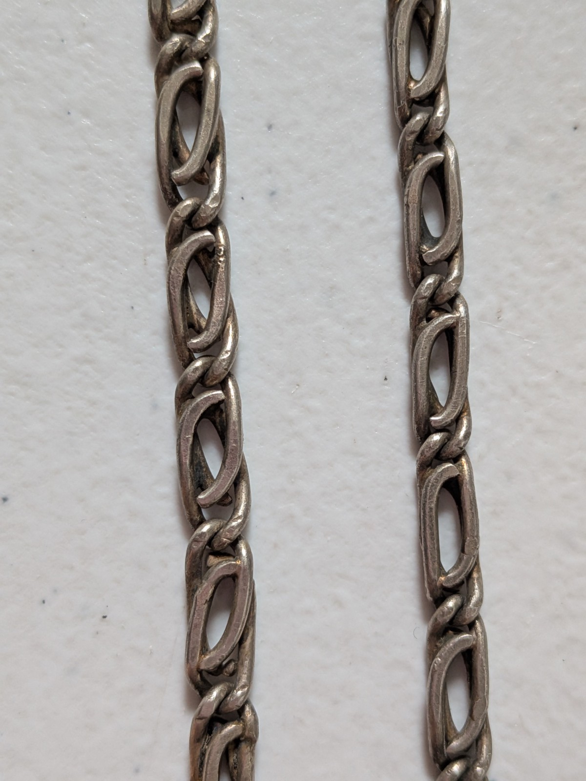 925 Sterling Silver Chain Necklace with Hook Clasp, 23 Inch Made in Turkey