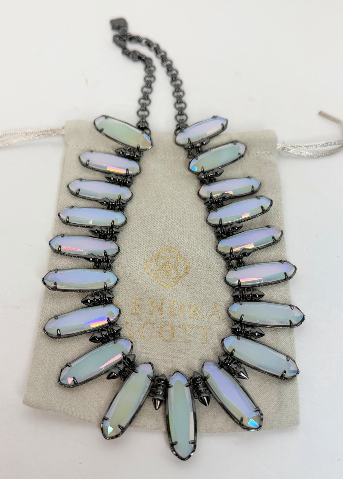 Kendra Scott Gabriella Iridescent Opalite Necklace Retired