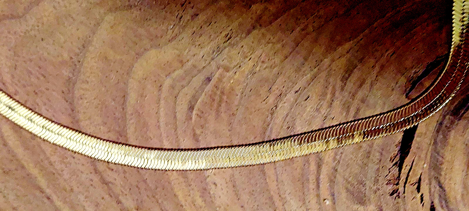 8 Other Reasons 16″ Gold Tone Herringbone Snake Chain Necklace