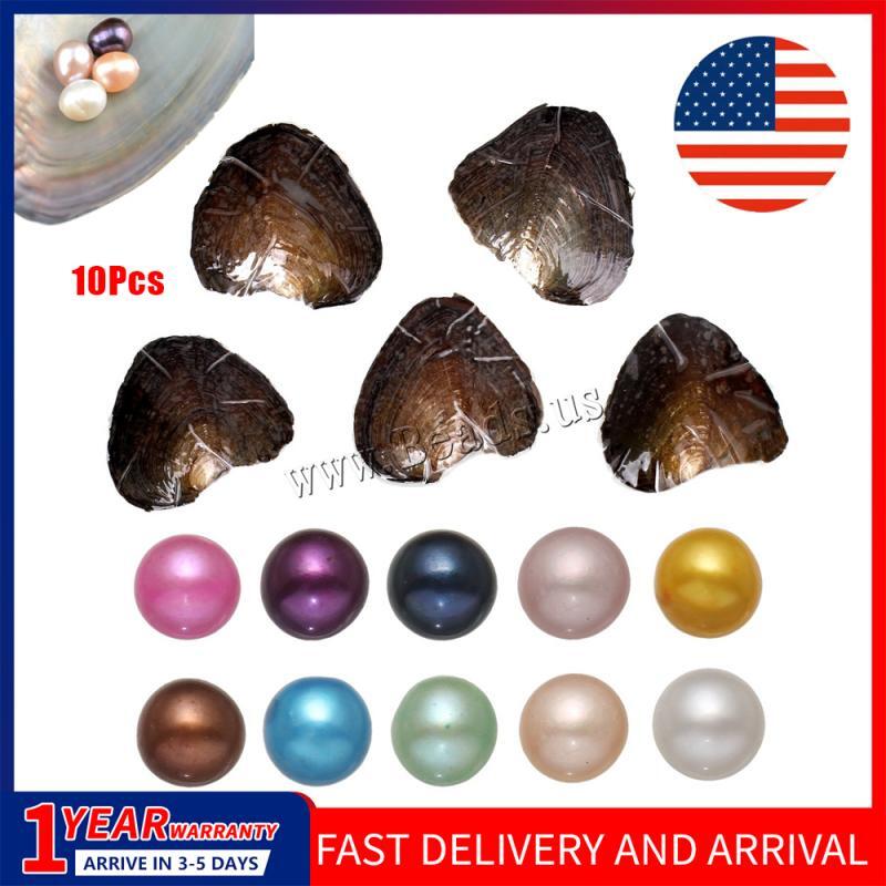 10pcs Natural Akoya Pearl Oysters Real Pearl Freshwater Pearl 7-8mm Holiday Gift