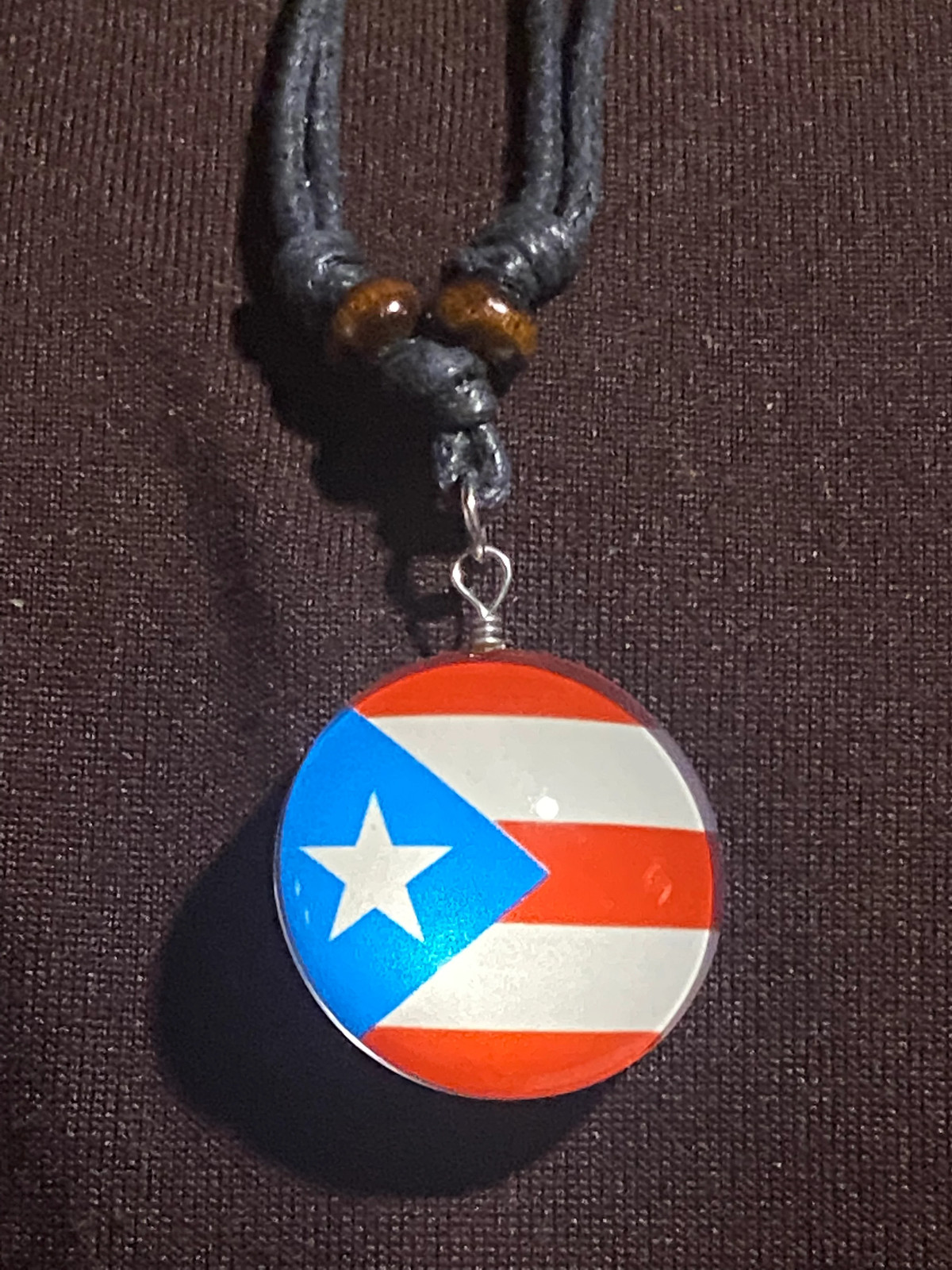 Puerto Rico Necklace with Flag FREE SHIPPING