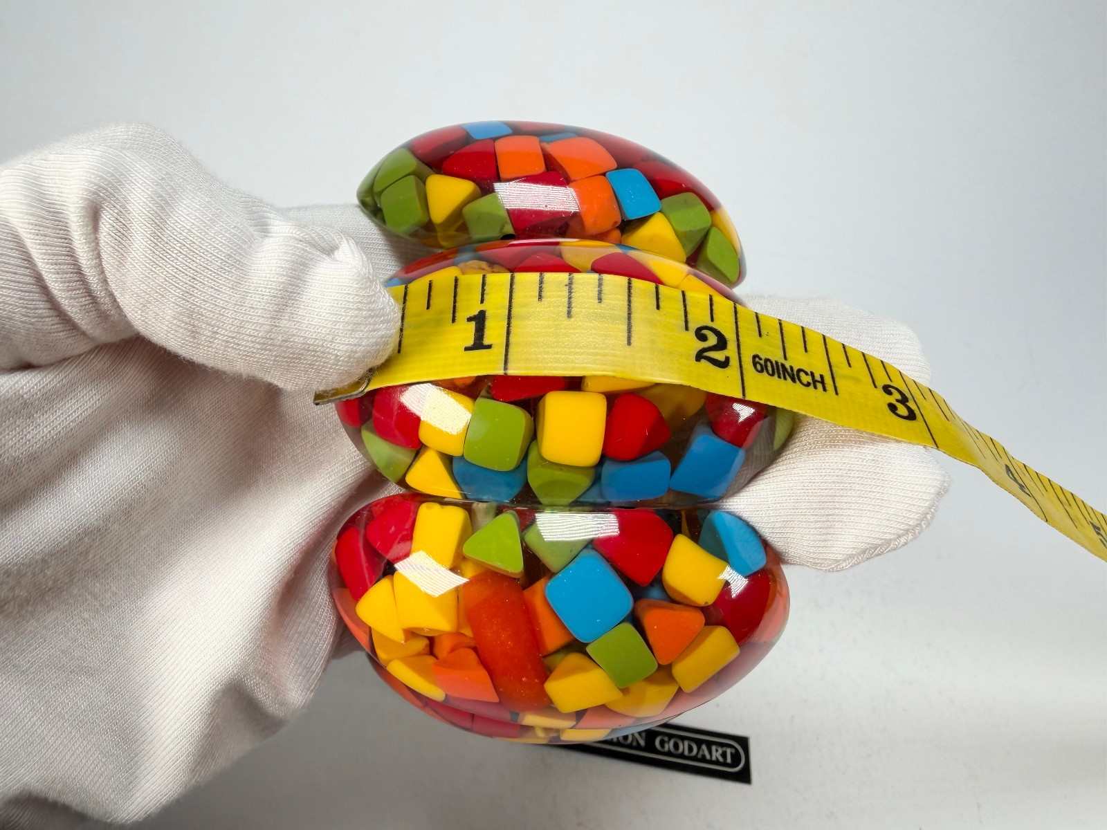 Marion Godart – Confetti “Sept Pièces” Summer Mix Elasticated Resin Bracelet