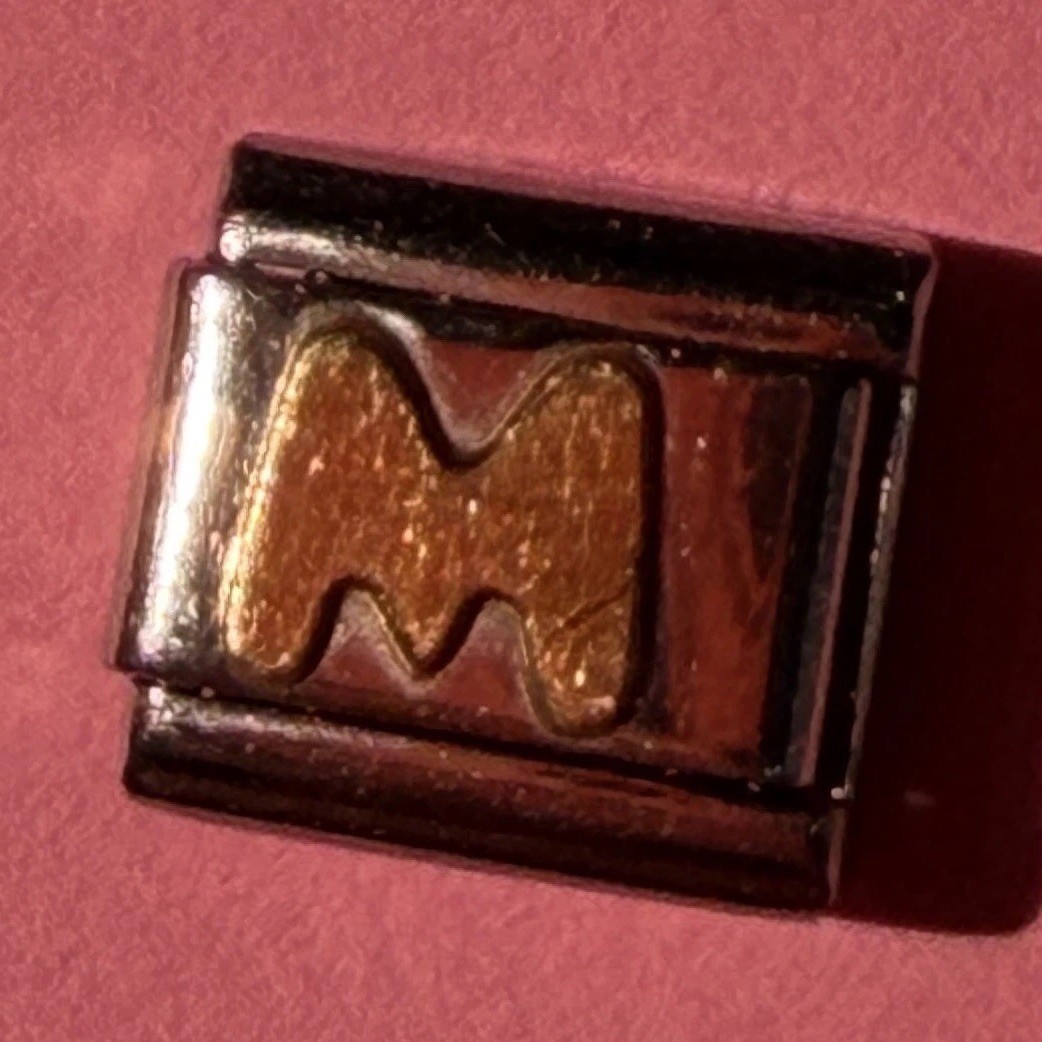 Nomination Italian Modular Charm Link Letter M Stainless Steel