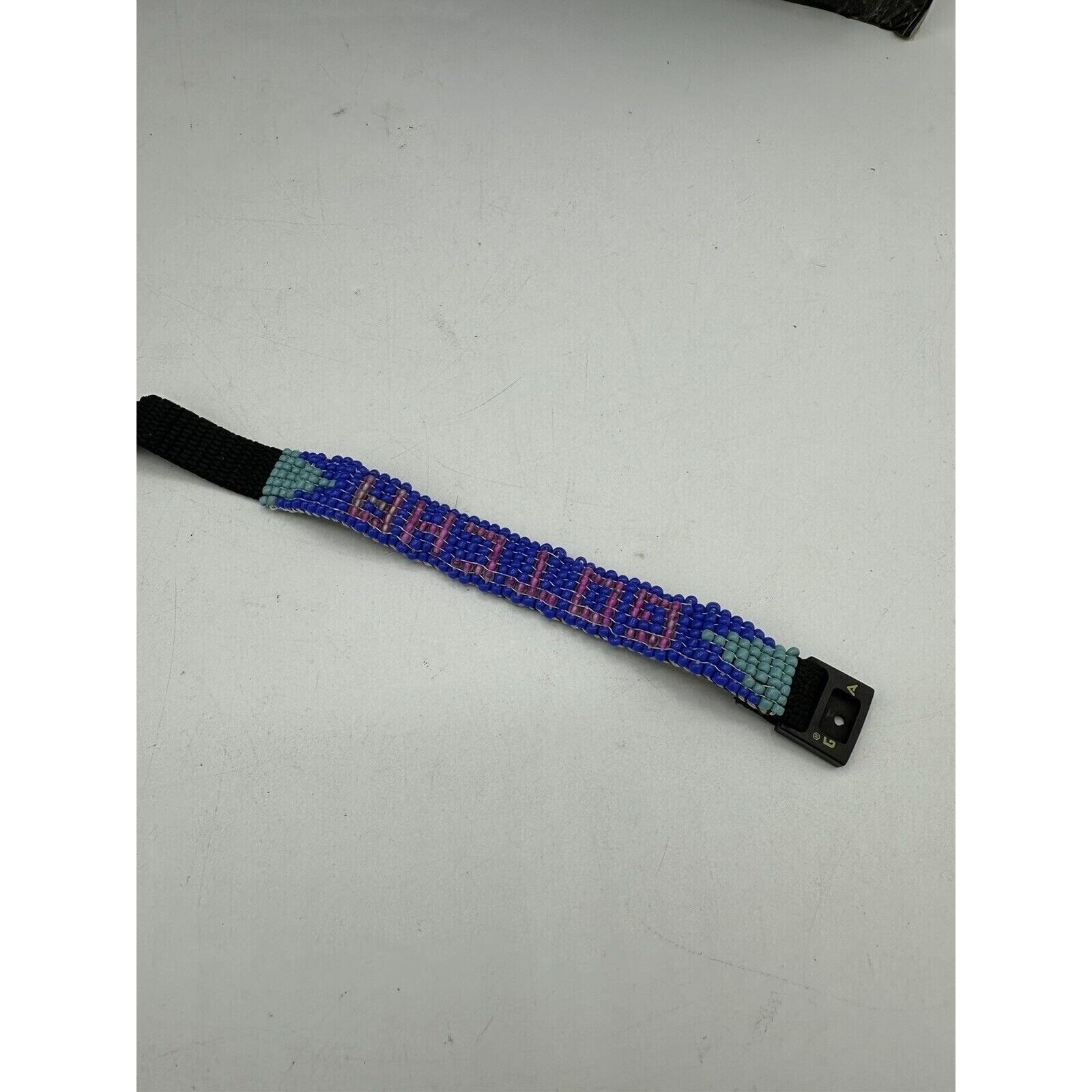 Vintage Gotcha Bracelet Adult Unisex Surf Skate Braided Wrap Multi 80s 90s