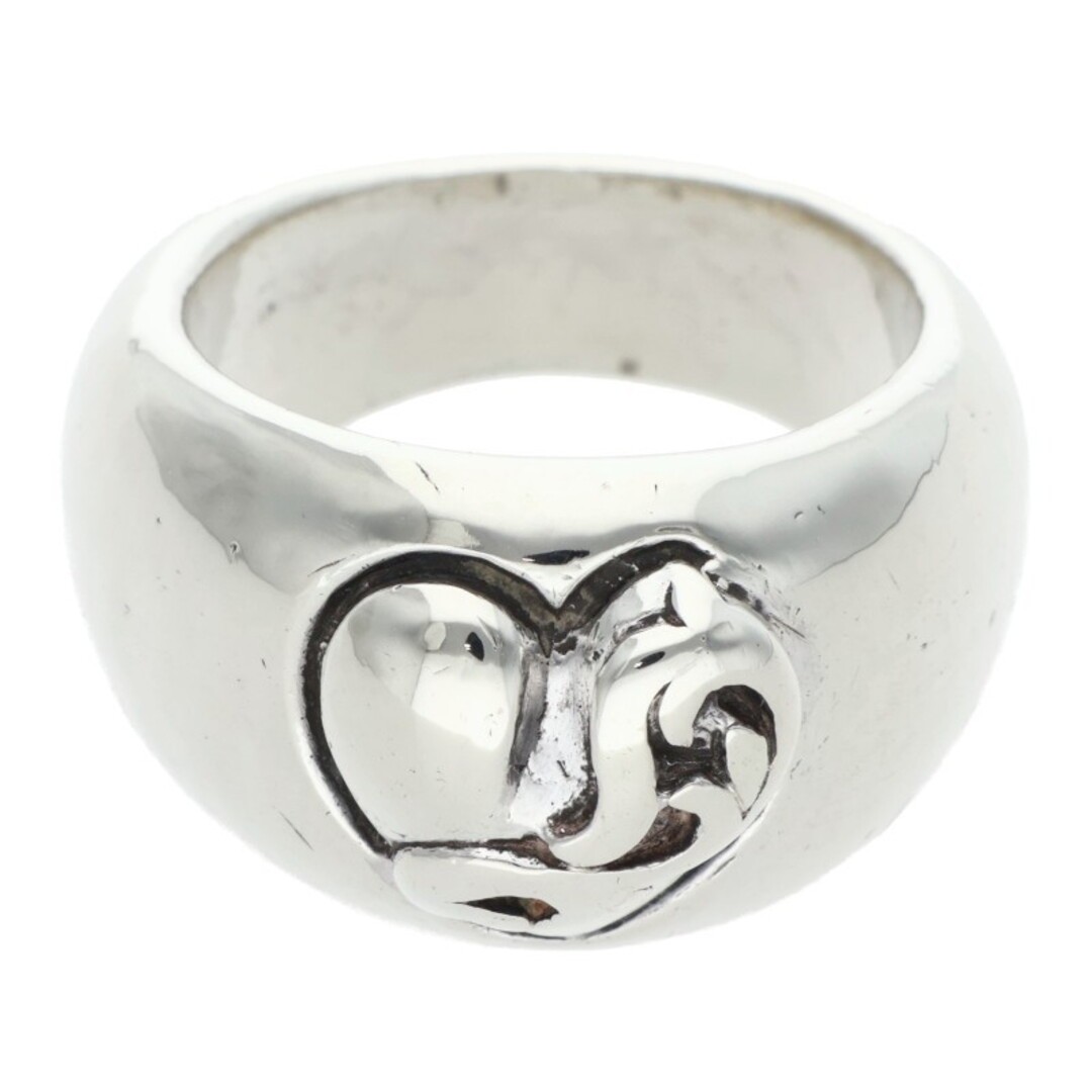 Chrome Hearts Heart In Band Silver Ring Mens Size 11.5 Used 4120ba293c3b766b0d78