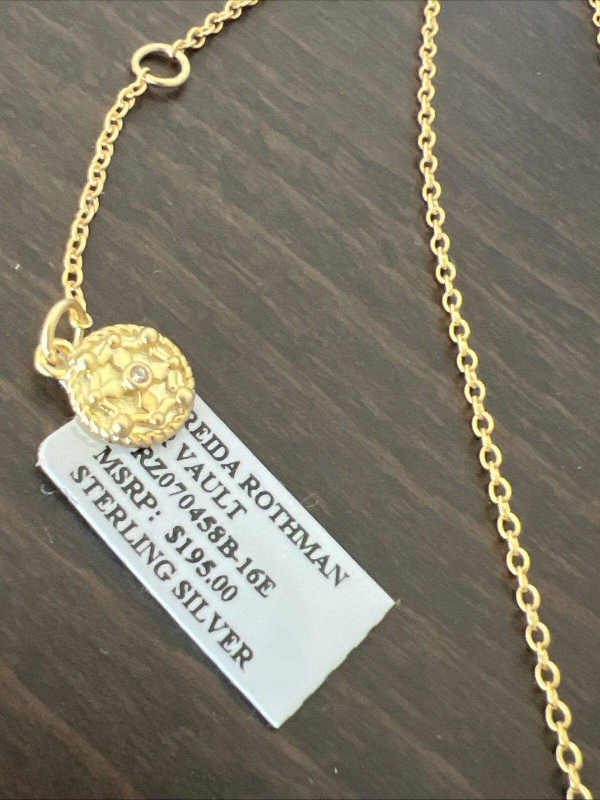 FREIDA ROTHMAN 14kt Gold Plated Sterling Silver Pavé CZ Heart Love Necklace