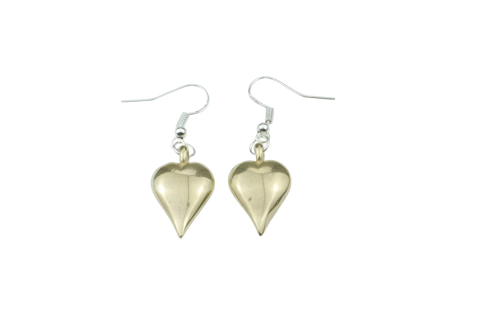 8th Anniversary Bronze Earrings Heart for Wife Gift UK