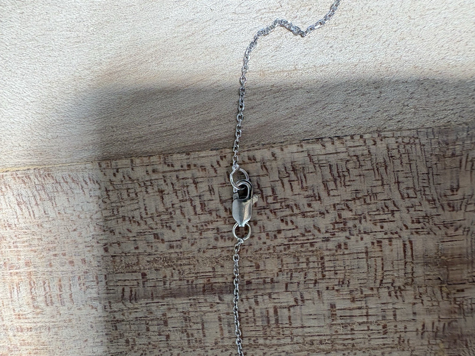 14K White Gold Diamond Bezel Necklace
