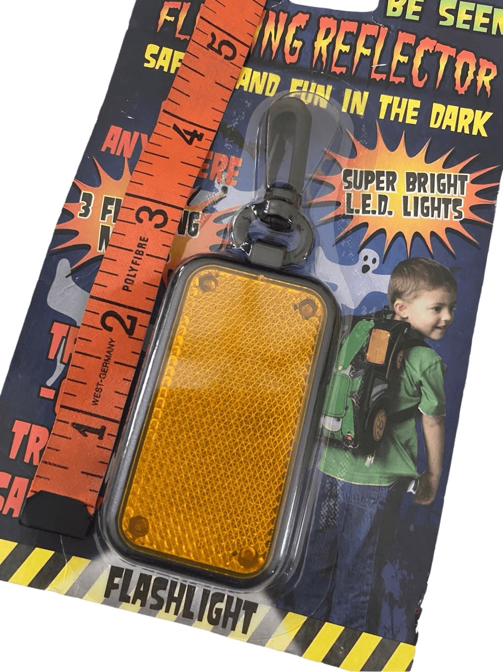 Trick Or Treating Light Reflector Flashing Bat Bracelet