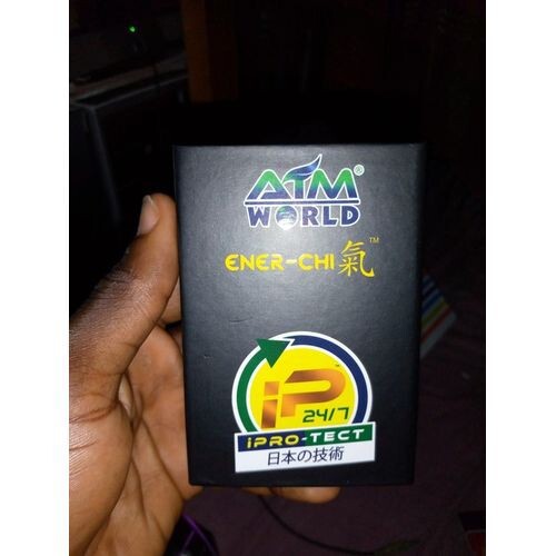 Ener-Chi Gold Pendant With I-Protect 24/7 For Health And Wellness