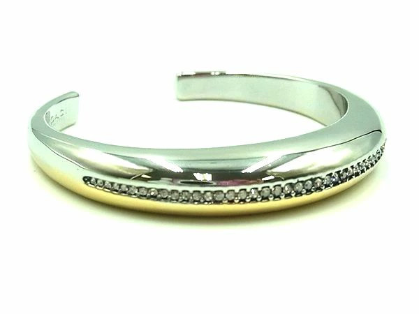 Excellent Condition COACH Bangle Rhinestone Bracelet Accessory for Women Silver