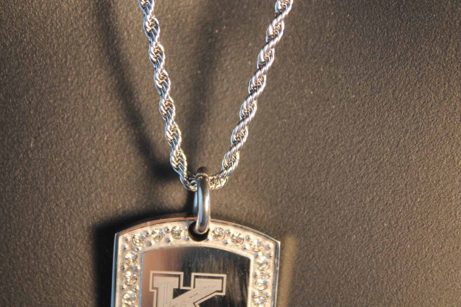 USMMA US MERCHANT MARINE ACADEMY BLING SMALL STAINLESS STEEL DOG TAG KP