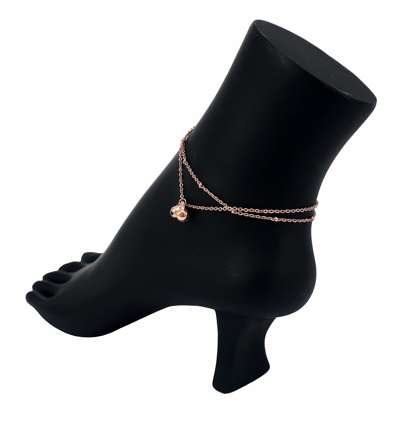 Stainless Steel Rose Gold Anklet Ankle Charm Bracelet #1