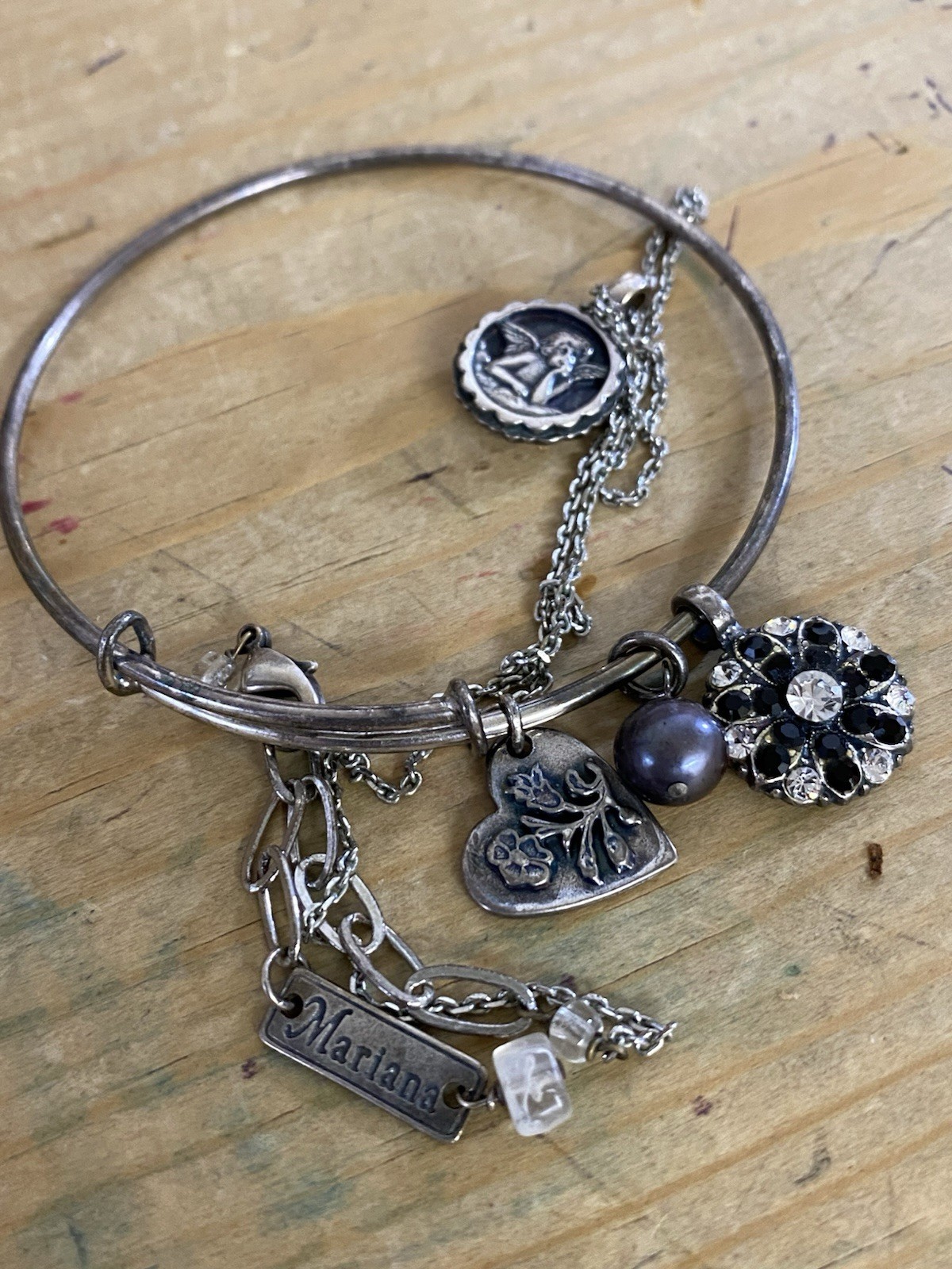 Mariana Spirit of Design Guardian Angel Necklace Bracelet Set