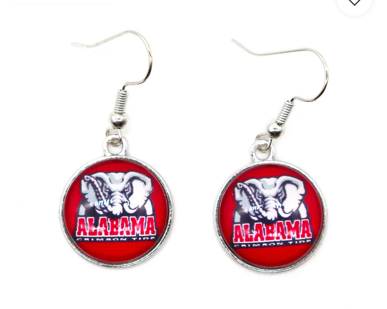 Alabama Crimson Tide Earrings NCAA Big Al Mascot Fan Gift Team