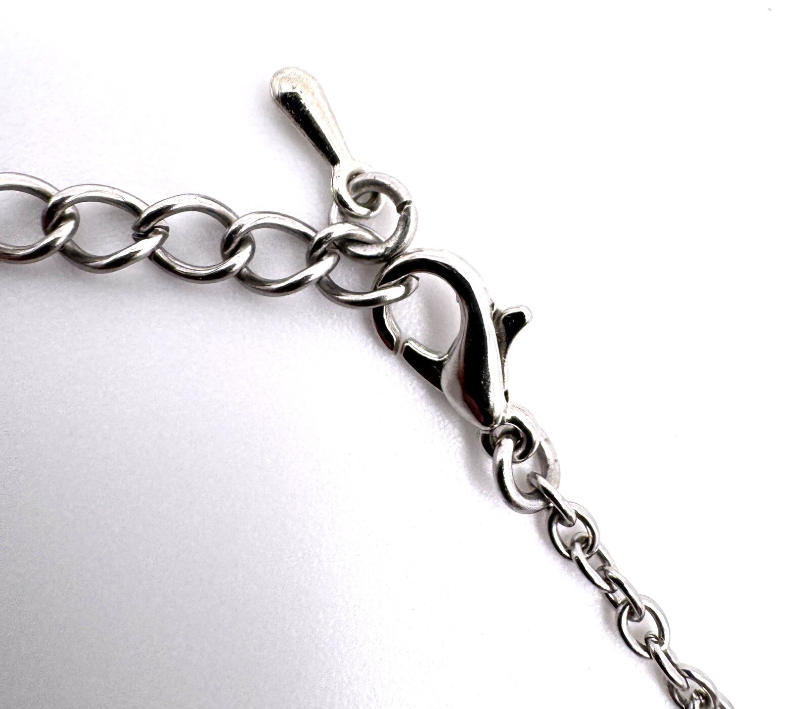Minimalist Silver Ring Necklace 32 – 35 in