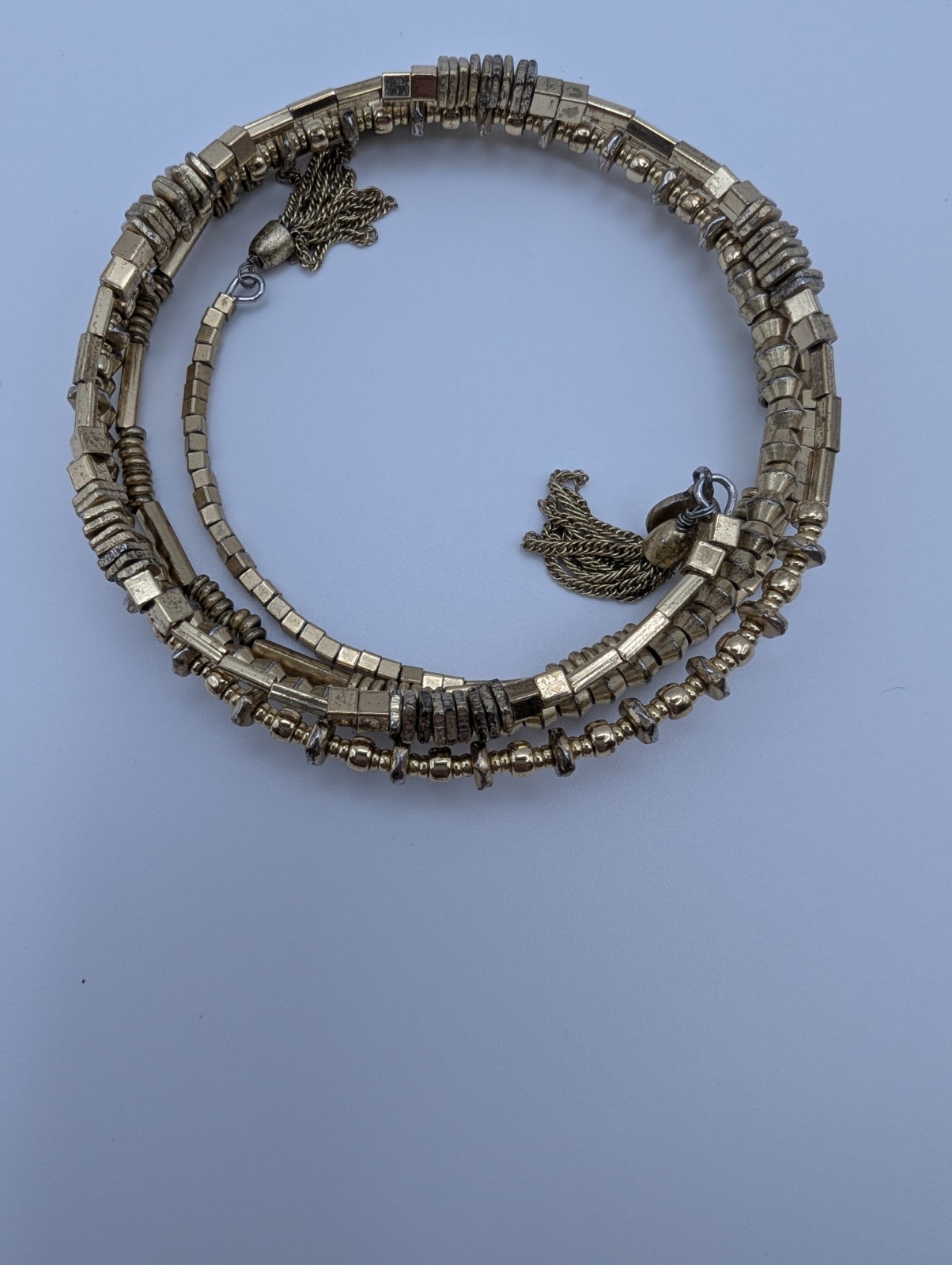 Stella & Dot Bracelet Lot 5 Wrap Coil Beaded Bangle Gold Silver Multicolor