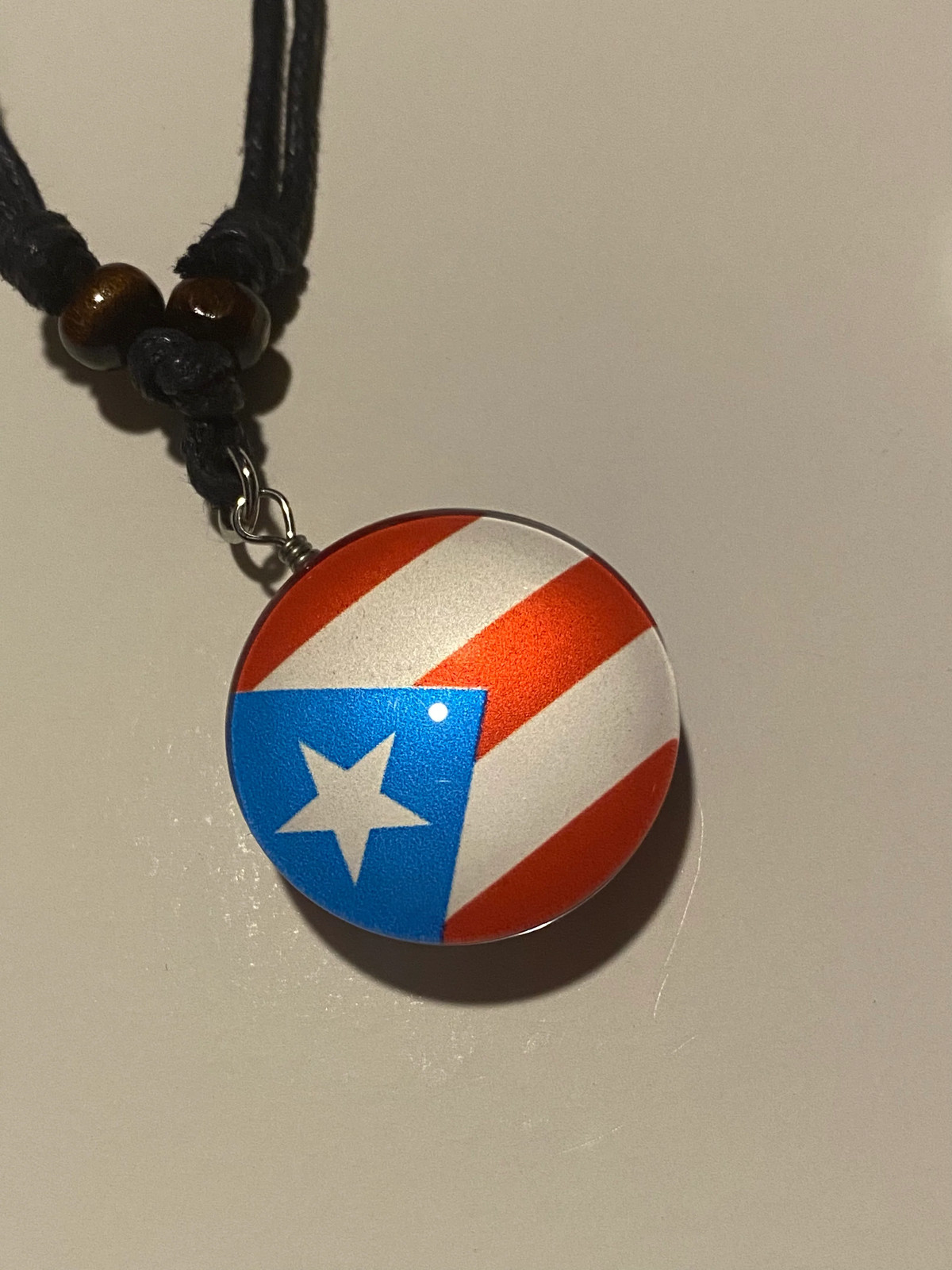 Puerto Rico Necklace with Flag FREE SHIPPING
