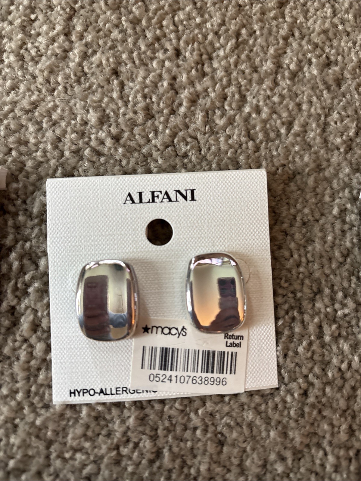 NEW Silver Color Pierced Earring All Shape Size Alfani, Monet, Trifari, Woodward