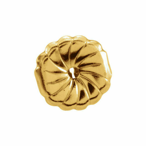 Pair Of Large Gold Earring Backs,7 MM Butterfly Push On Replacement Clutches,