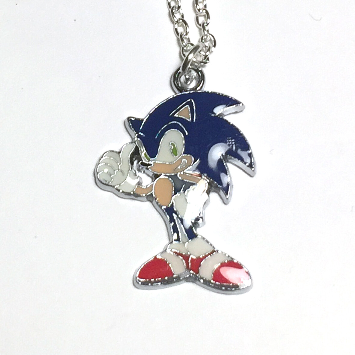 Retro Sonic the Hedgehog and friends Charm Necklace Kitsch Kawaii Gamer 90s