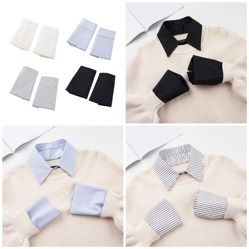 False Wrist Cuff Simple Half Shirt Blouse Sleeve Cuffs Versatile Accessories
