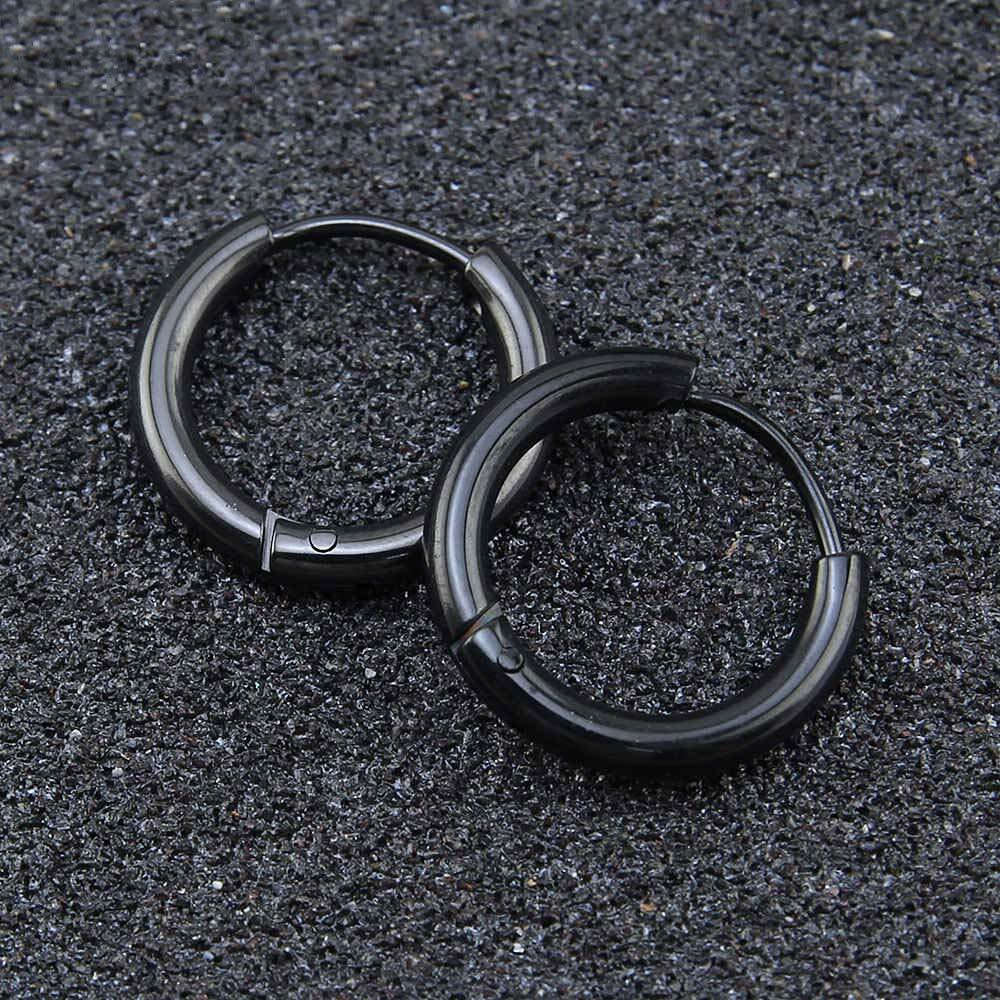 Men’s Stainless Steel Small Hoop Earrings Ear Cartilage Lip Piercing Nose Hoop