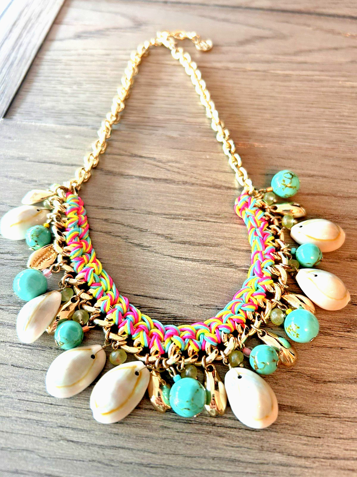 Lilly Pulitzer Turquoise and Shell Necklace